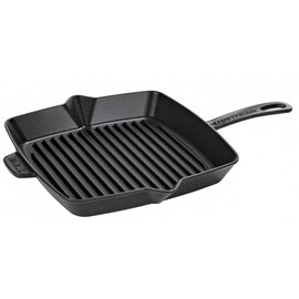 American barbecue pan  • iron black | 260 mm  x 260 mm | long handle product photo