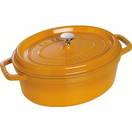 cocotte 5.5 ltr cast iron with lid mustard coloured  Ø 310 mm  | cast-on handles product photo