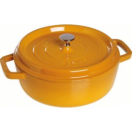 cocotte 3.8 ltr cast iron with lid mustard coloured  Ø 260 mm  | cast-on handles product photo