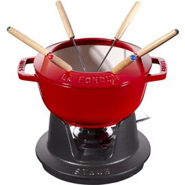 fondue set cast iron cherry red | 1650 ml product photo