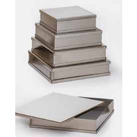 ice cream cake mold stainless steel square 2420 ml L 220 mm W 220 mm H 50 mm product photo