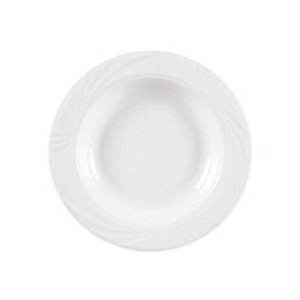 plate ARCADIA porcelain white line relief  Ø 225 mm product photo