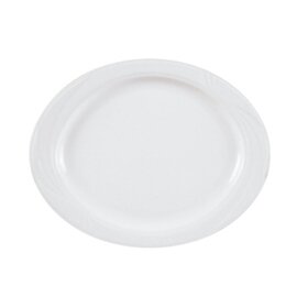 plate ARCADIA porcelain white oval | 290 mm  x 237 mm product photo