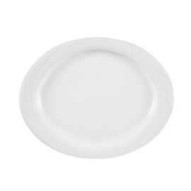 plate ARCADIA porcelain white oval | 330 mm  x 270 mm product photo