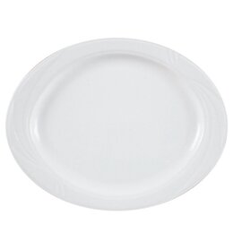 plate ARCADIA porcelain white oval | 370 mm  x 310 mm product photo