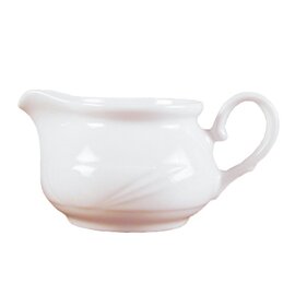 gravy boat ARCADIA porcelain white with relief 300 ml H 79 mm product photo