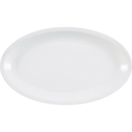 plate MILANO porcelain white oval | 270 mm  x 170 mm product photo