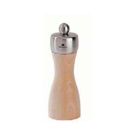 Salt grinder, &quot;Fidji&quot;, stainless steel / beechwood - natural, height: 15 cm product photo