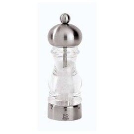 Salt grinder, &quot;Senlis&quot;, stainless steel / acrylic, height: 14 cm, with grinding degree setting product photo