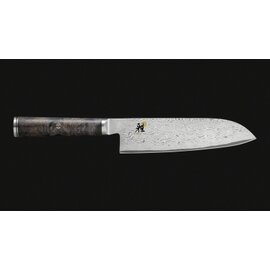 santoku MIYABI 5000MCD 67 straight blade Japanese form smooth cut | wood colour | blade length 18 cm product photo