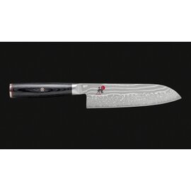 santoku MIYABI 5000 FCD straight blade Japanese form smooth cut | black | blade length 18 cm product photo