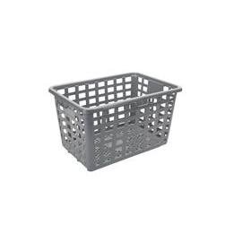 Multi-stacking and storage container made of PP, gray, perforated 125 l, outer dimensions: 800x540xH 470 mm, weight: 4,3 kg product photo