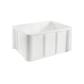 large volume container NATURAL  • white  | 140 ltr | 800 mm  x 600 mm  H 405 mm | ribbed bottom product photo