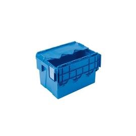 lidded crate  • blue  | 22 ltr | 400 mm  x 300 mm  H 264 mm product photo