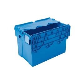 lidded crate  • blue  | 70 l | 600 mm  x 400 mm  H 400 mm product photo