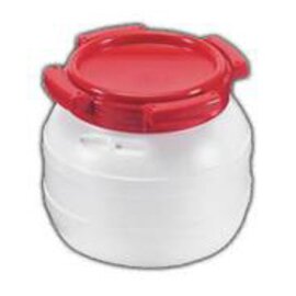 standard wide-neck barrel HDPE white red lid 3.6 ltr product photo