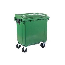 large container 770 ltr plastic green  L 1265 mm  B 775 mm  H 1320 mm product photo