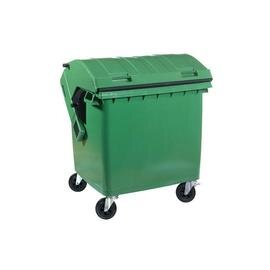 large container 1100 ltr plastic green  L 1375 mm  B 1075 mm  H 1460 mm product photo