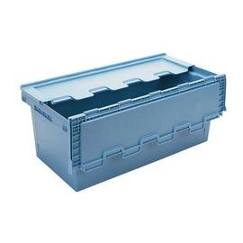 lidded crate  • blue  | 76 ltr | 600 mm  x 400 mm  H 340 mm product photo