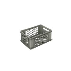 stackable container COMFORT LINE Euronorm HDPE grey perforated walls 16 ltr | 400 mm x 300 mm H 170 mm product photo