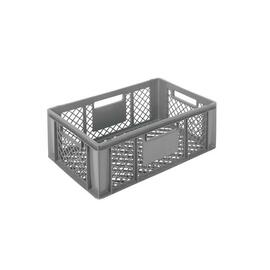 stackable container COMFORT LINE H 220 mm HDPE grey perforated bottom perforated walls product photo