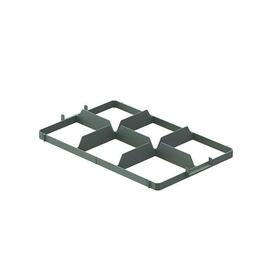 Euonorm compartment division 2x3 compartments - top, gray product photo