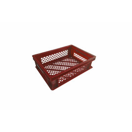 Bread container H 120 mm HDPE red | bottom + sides perforated product photo