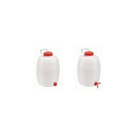 water canister HDPE polypropylene white red 10 ltr Ø 232 mm  H 320 mm product photo