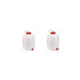 water canister HDPE polypropylene white red 5 ltr Ø 180 mm  H 280 mm product photo
