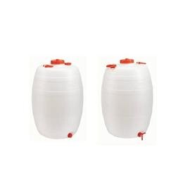 water canister HDPE polypropylene white red Ø 390 mm  H 560 mm product photo