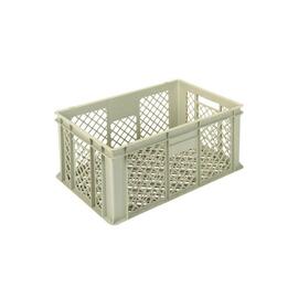 stackable container GOLD LINE H 270 mm HDPE beige extra reinforced bottom | Floor + walls perforated product photo