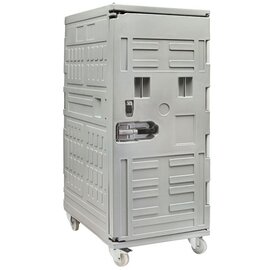 thermal shipping container  • grey  • wheeled  | 1000 l | 1200 mm  x 800 mm  H 1940 mm product photo
