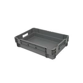 stack and nest container H 140 mm PP grey nestable | Floor + walls closed product photo
