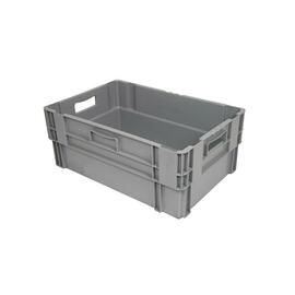 stack and nest container H 240 mm PP grey nestable | Floor + walls closed product photo