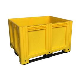pallet box 610 ltr HDPE green number of skids 3 product photo