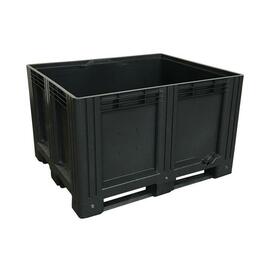 pallet box 610 ltr HDPE black number of skids 3 product photo