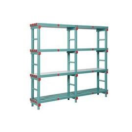 base shelf plastic 1500 mm 400 mm  H 1820 mm 4 grid shelf (shelves) shelf load 200 kg product photo