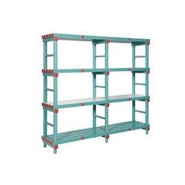 base shelf plastic 1500 mm 500 mm  H 1820 mm 4 grid shelf (shelves) shelf load 200 kg product photo