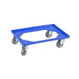 carriage blue 4 swivel castors rubber 610 mm  x 410 mm  H 160 mm product photo