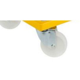 carriage yellow 4 swivel castors polyamide 610 mm  x 410 mm  H 160 mm product photo