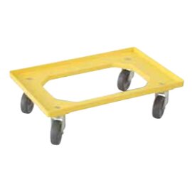 carriage yellow 4 swivel castors rubber-tyred 610 mm  x 410 mm  H 160 mm product photo