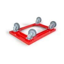 carriage red 4 swivel castors rubber-tyred 610 mm  x 410 mm  H 160 mm product photo