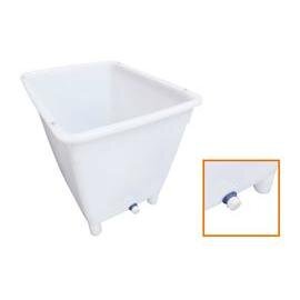 large volume container NATURAL  • white  | 210 ltr | 790 mm  x 605 mm  H 680 mm | screw cap product photo