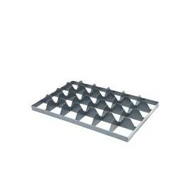 Euronorm compartment division 4 x 6 compartments, bottom - Ø 86 mm grey product photo