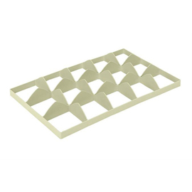 Euronorm compartment division 3 x 5 compartments bottom - Ø 106 mm beige product photo