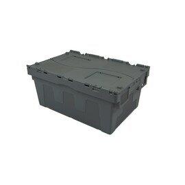 lidded crate 46 ltr PP with lid product photo