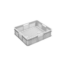 multi-purpose stacking container MULTI H 105 mm PE grey | perforated product photo