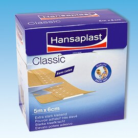 sticking plaster Hansaplast® CLASSIC plastic skin-coloured  L 5000 mm  B 60 mm product photo