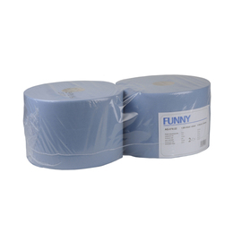 Industriepapierrolle FUNNY cellulose 2 ply blue 333 mm product photo