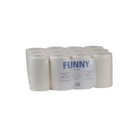 towel roll FUNNY MINI cellulose 1 ply bright white product photo